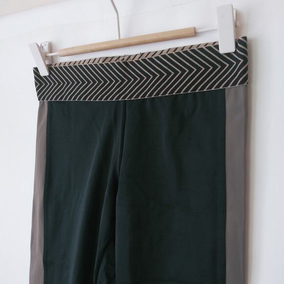 Olympia Zeus Crop Leggings Womens XS Black Taupe Activewear Workout Gym Train - Picture 3 of 12